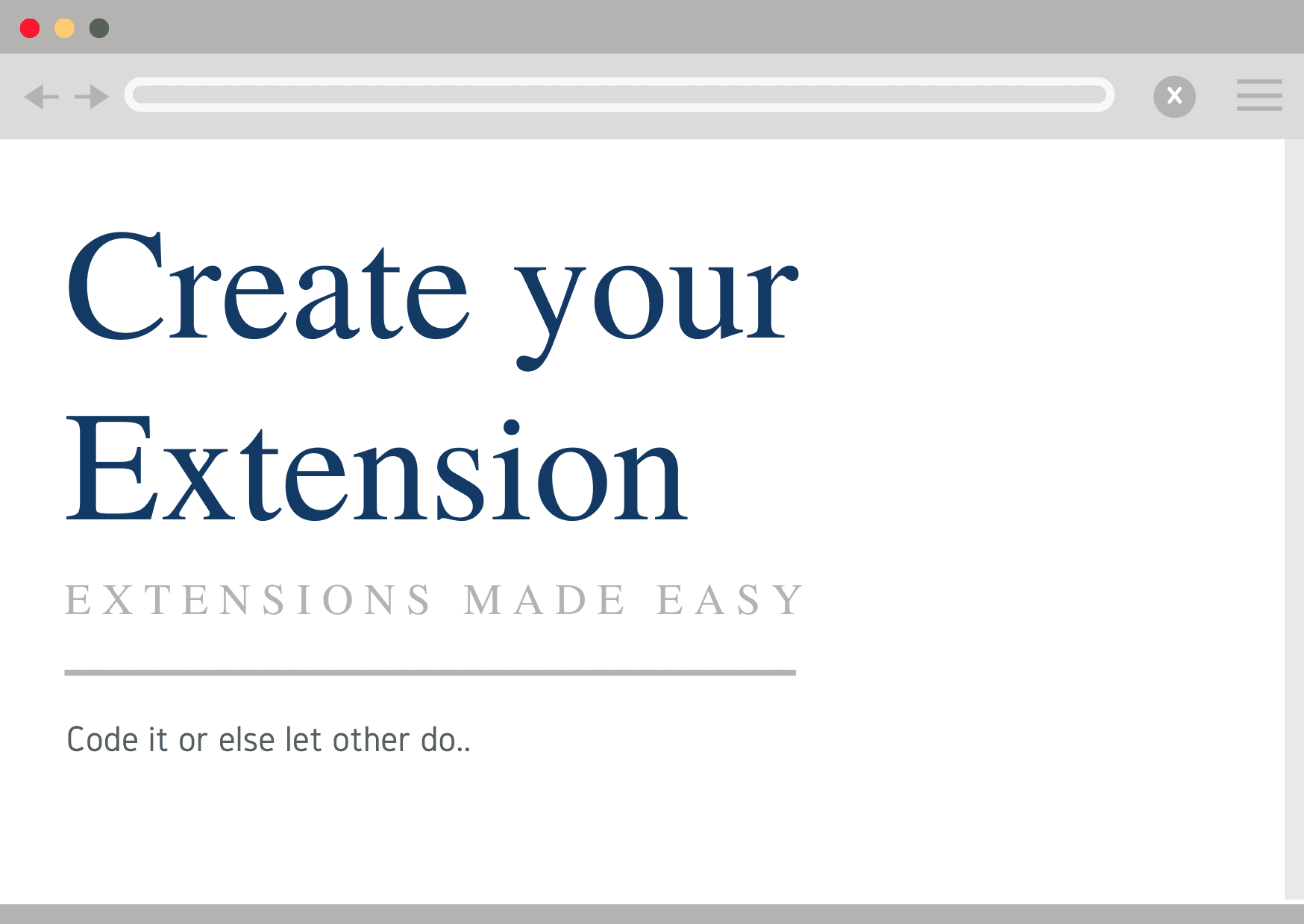 How to create a Browser Extension?
